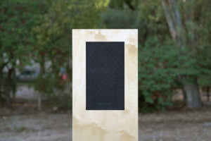 Installation view / Sound, wooden construction